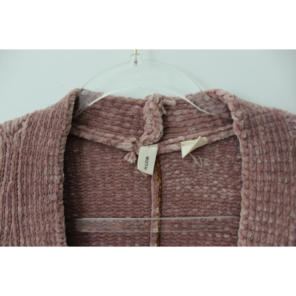 Moth By Anthropologie Womens Chunky Knit Sweater Pink Size S Pre-Owned - Picture 3 of 11